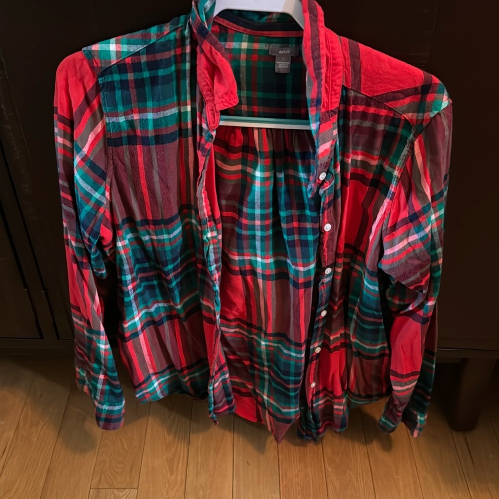Aerie long sleeve flannel